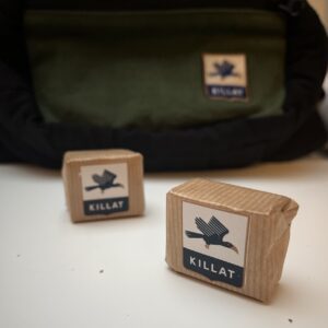 Blocks of beeswax wrapped