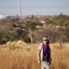 Cool kids in the fields around Johannesburg wearing a trail caps in grey / black