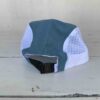 Trail cape teal jade gold back on white background